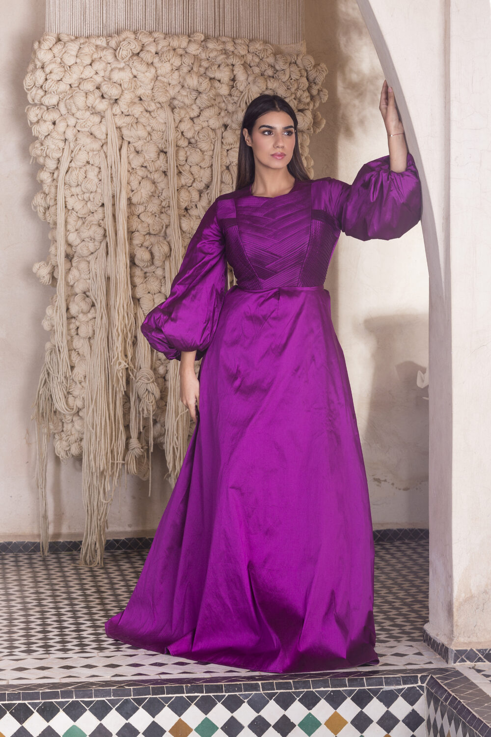 Robe rose fushia